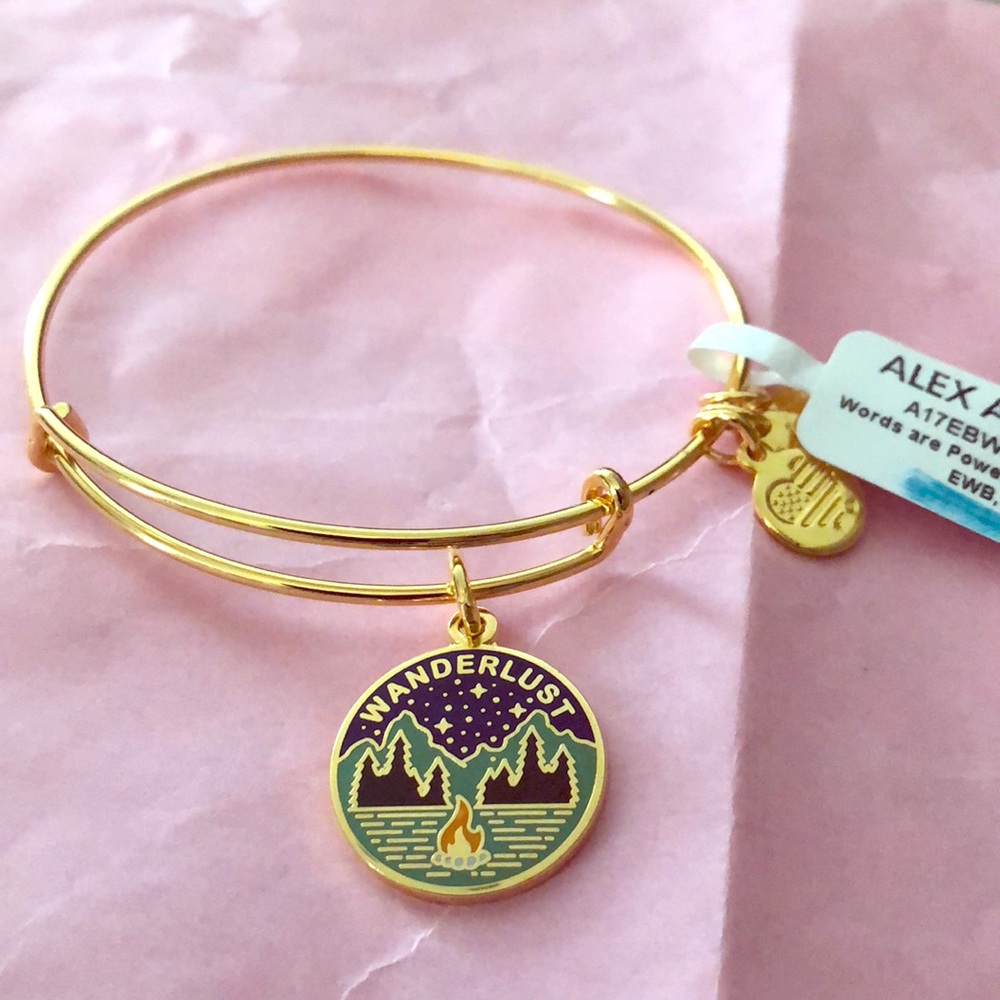 NWT Alex and Ani Wanderlust energy infused bangle
